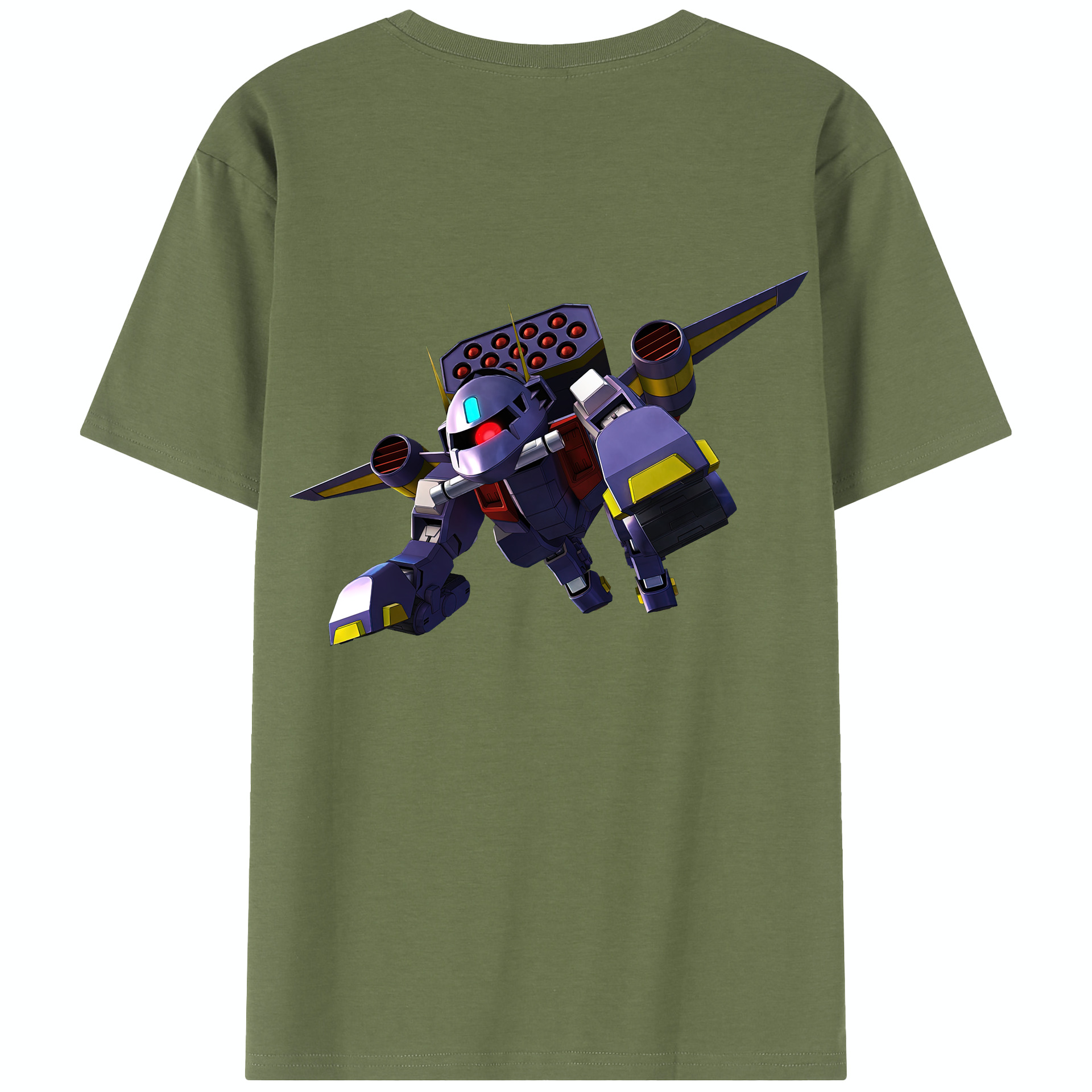 （画像用） 機動戦士ガンダム Mobile Suit Gundam 綿100％半袖Tシャツ（背面プリント）